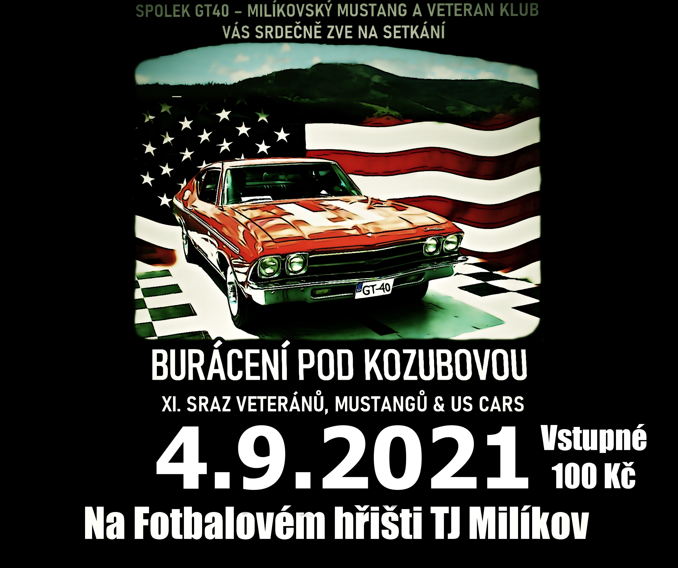 Plakát ročníku: XI. Sraz veteránů, Mustangů & US Cars